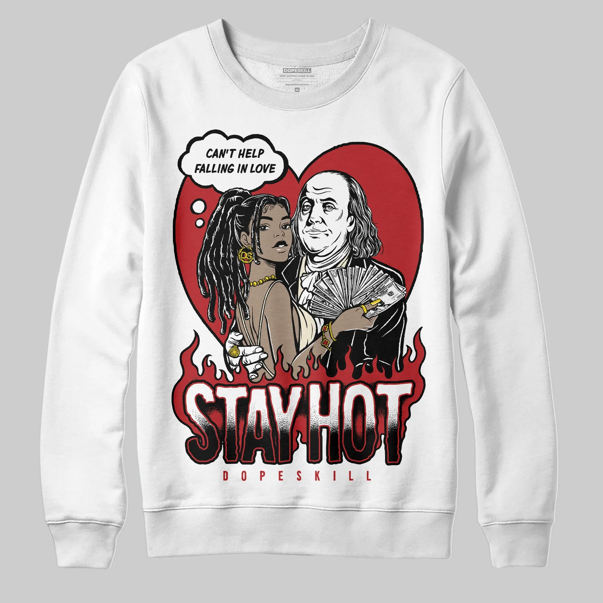 Black Toe Reimagined 1s DopeSkill Sweatshirt Stay Hot Graphic sold by DopeSkill product image thumbnail 2