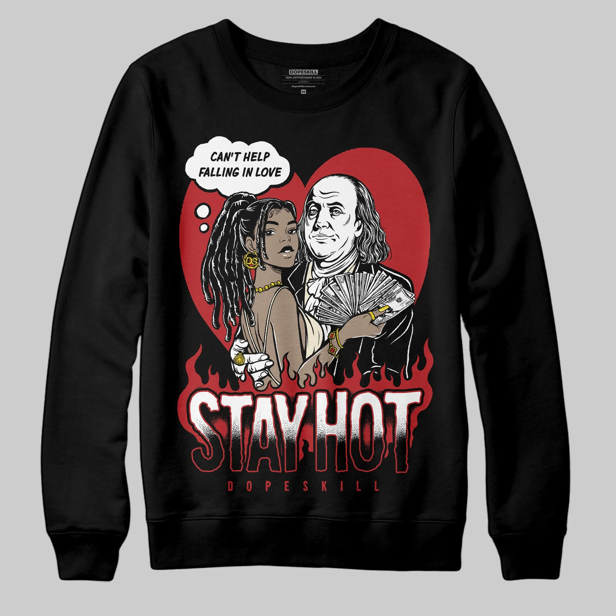 Black Toe Reimagined 1s DopeSkill Sweatshirt Stay Hot Graphic sold by DopeSkill