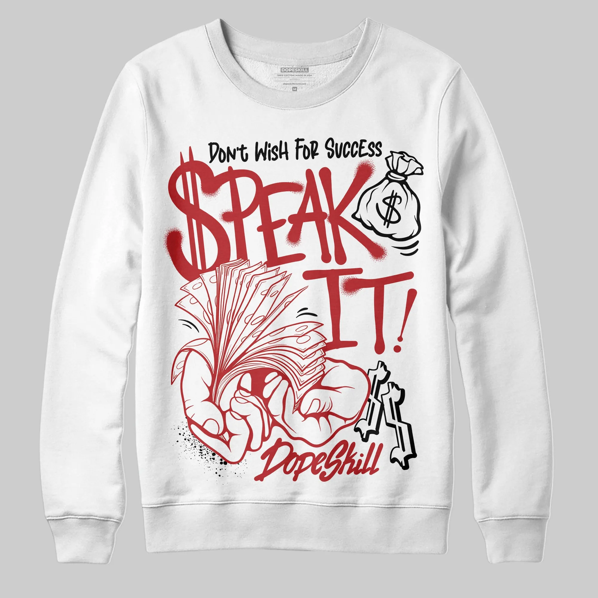 Black Toe Reimagined 1s DopeSkill Sweatshirt Speak It Graphic sold by DopeSkill product image thumbnail 2