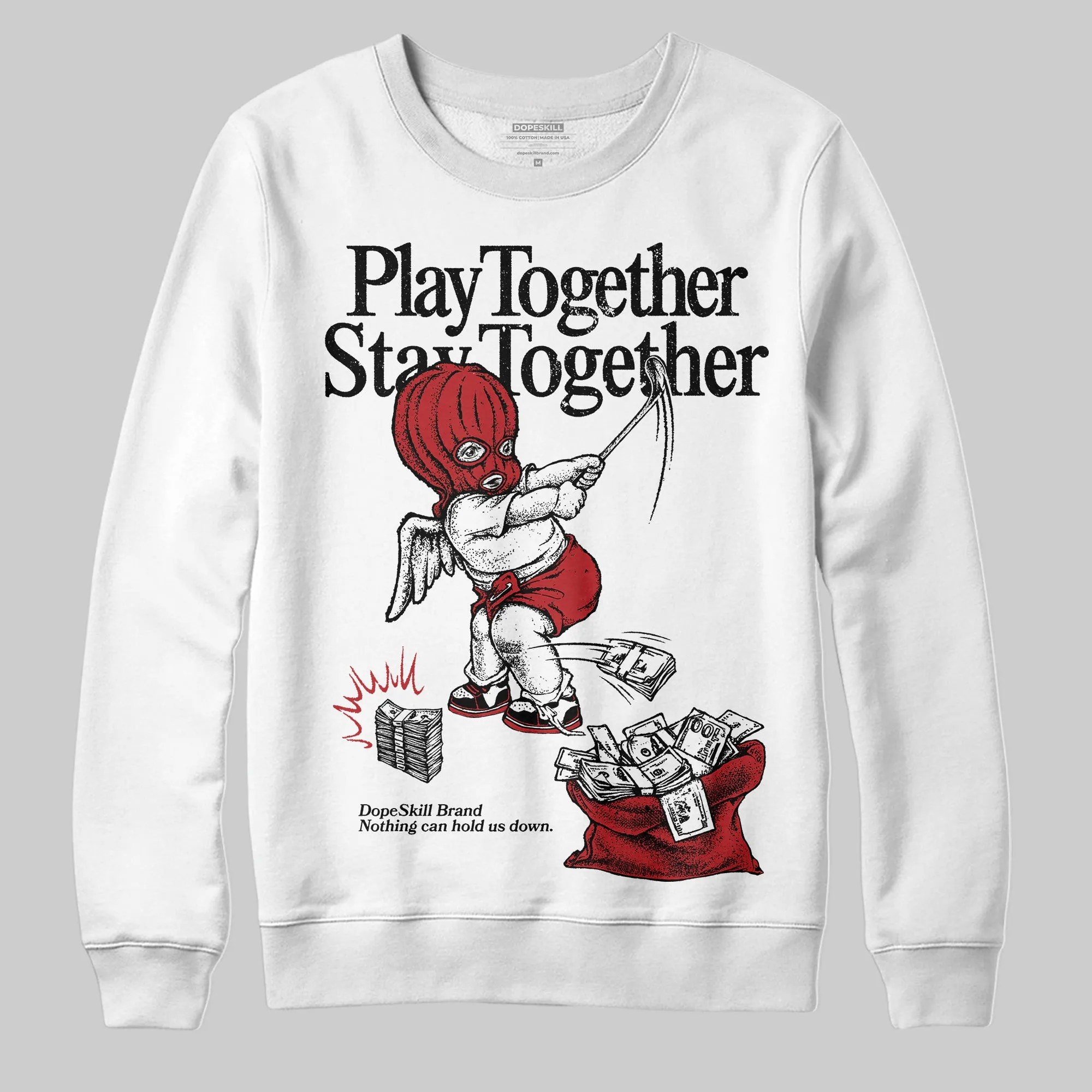 Black Toe Reimagined 1s DopeSkill Sweatshirt Play together, Stay together Graphic sold by DopeSkill product image thumbnail 2
