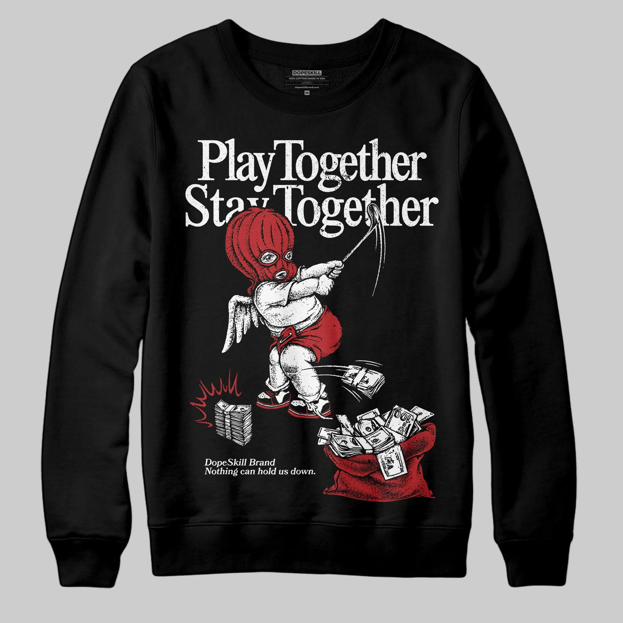 Black Toe Reimagined 1s DopeSkill Sweatshirt Play together, Stay together Graphic sold by DopeSkill