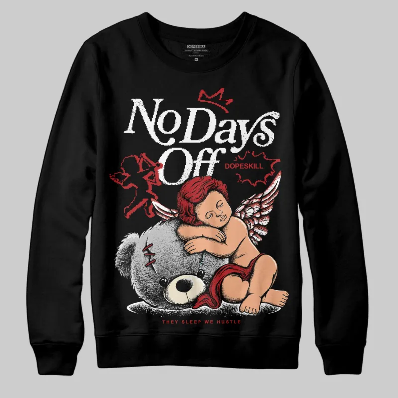 Black Toe Reimagined 1s DopeSkill Sweatshirt New No Days Off Graphic sold by DopeSkill