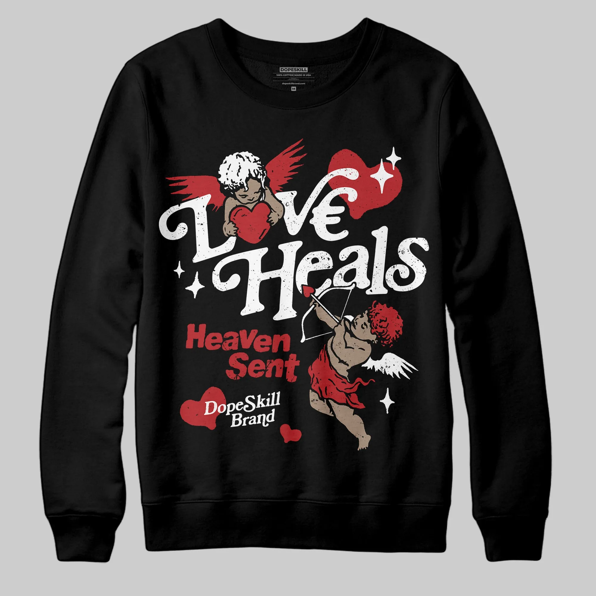 Black Toe Reimagined 1s DopeSkill Sweatshirt New Love Heals Graphic sold by DopeSkill