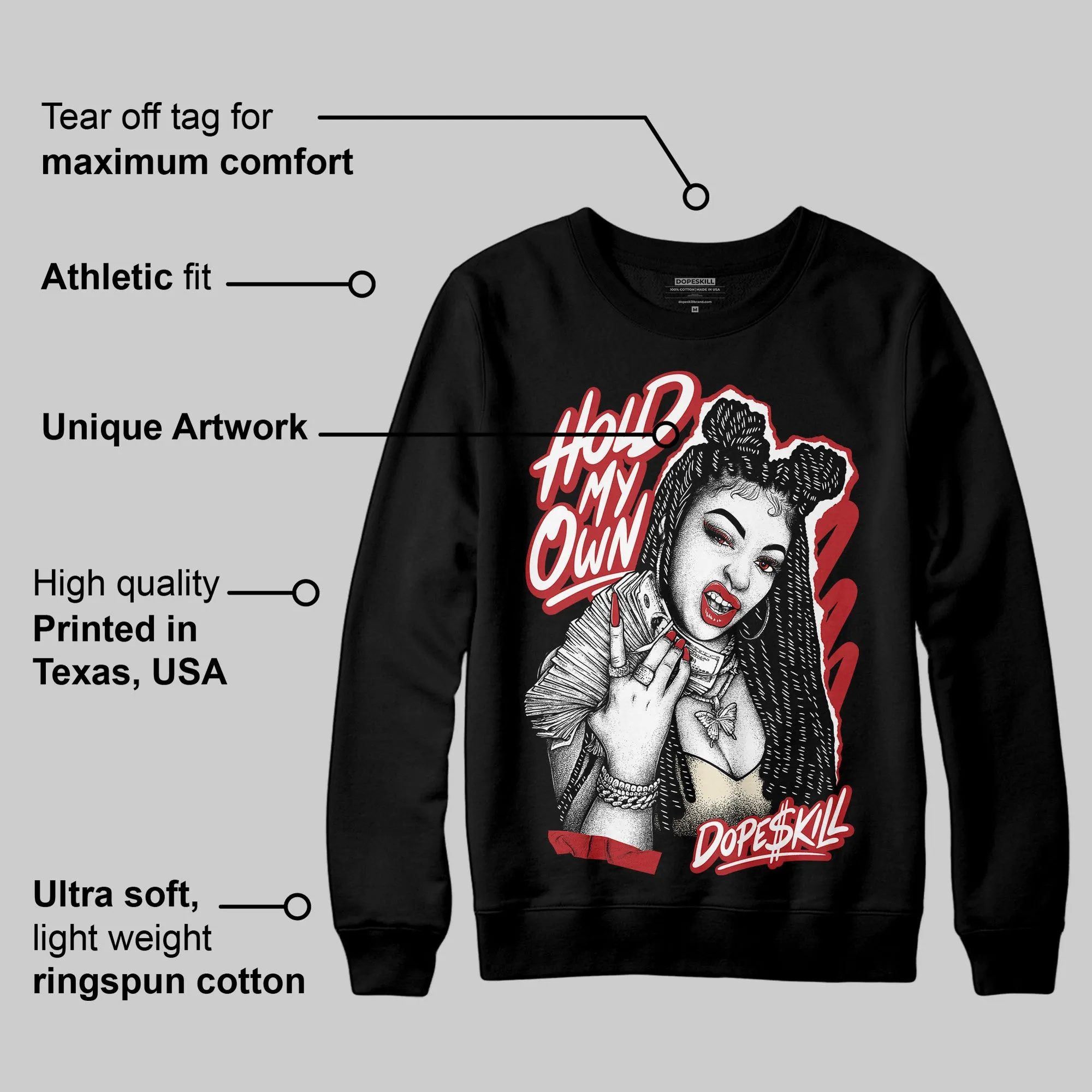 Black Toe Reimagined 1s DopeSkill Sweatshirt New H.M.O Graphic sold by DopeSkill product image thumbnail 3