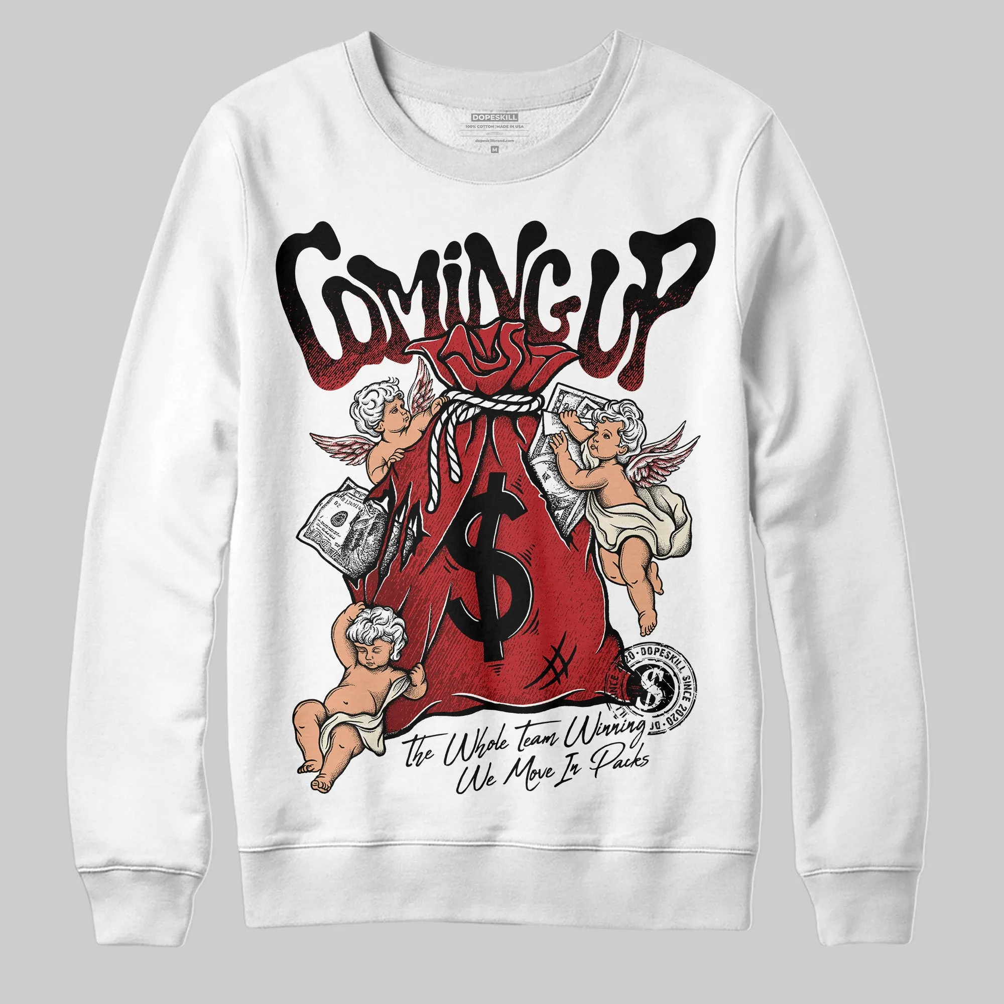 Black Toe Reimagined 1s DopeSkill Sweatshirt Money Bag Coming Up Graphic sold by DopeSkill product image thumbnail 2