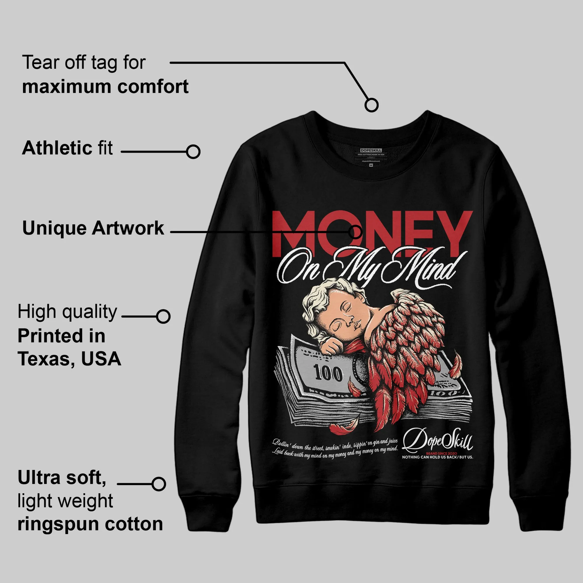 Black Toe Reimagined 1s DopeSkill Sweatshirt MOMM Graphic sold by DopeSkill product image thumbnail 3