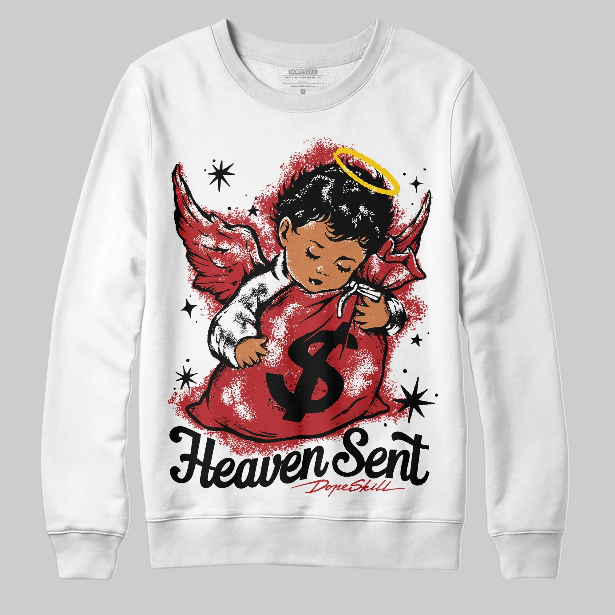 Black Toe Reimagined 1s DopeSkill Sweatshirt Heaven Sent Graphic sold by DopeSkill product image thumbnail 2
