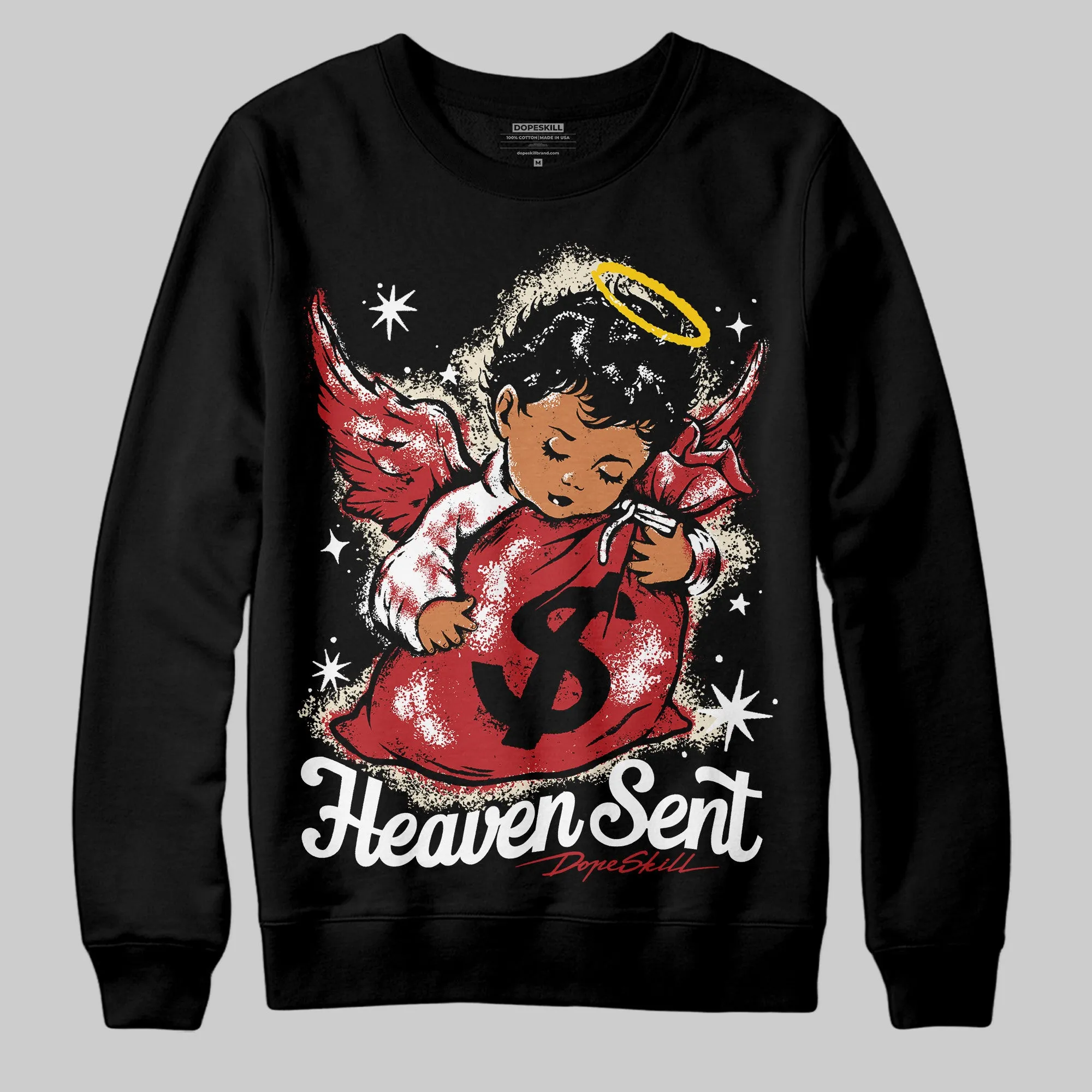 Black Toe Reimagined 1s DopeSkill Sweatshirt Heaven Sent Graphic sold by DopeSkill