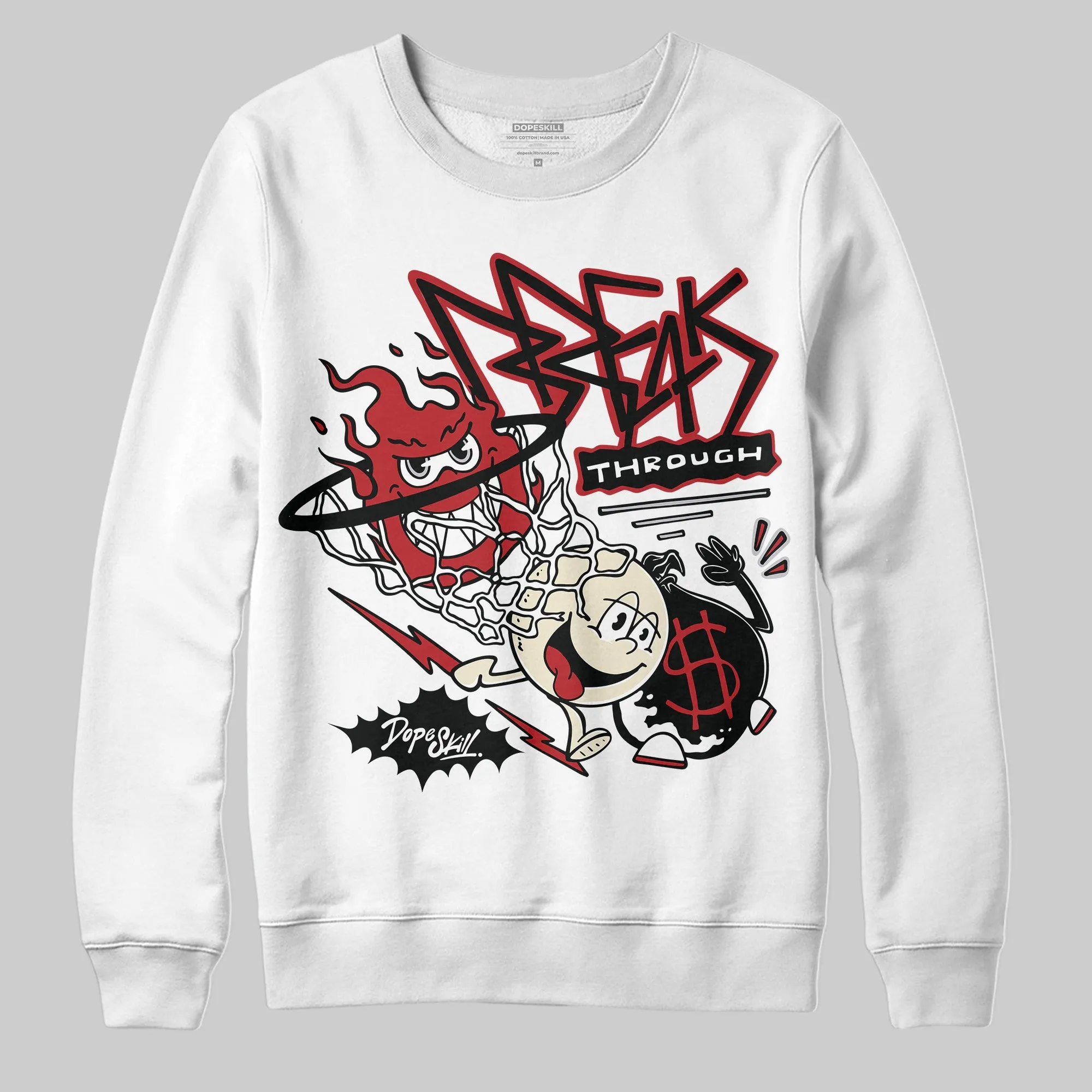 Black Toe Reimagined 1s DopeSkill Sweatshirt Break Through Graphic sold by DopeSkill product image thumbnail 2