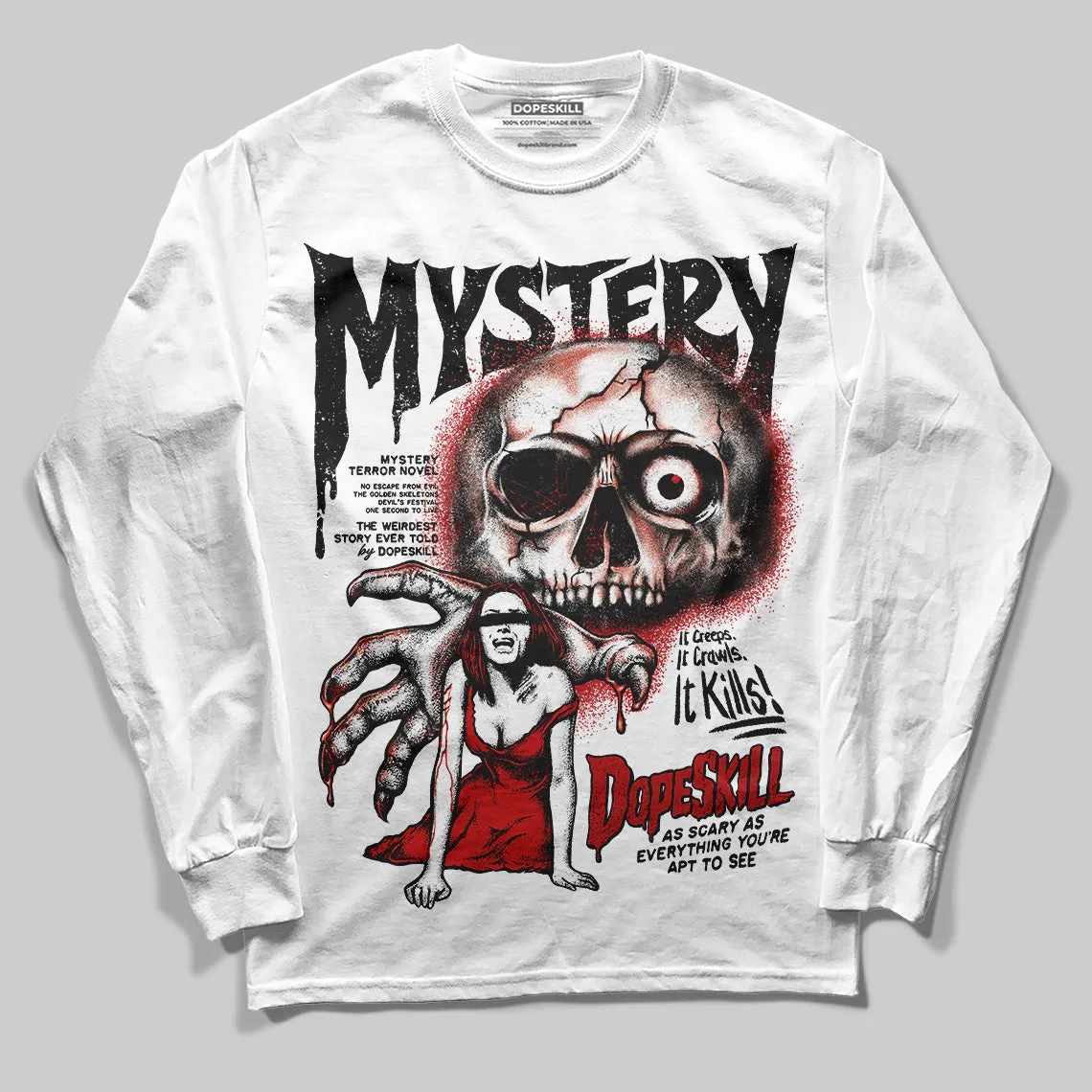 Black Toe Reimagined 1s DopeSkill Long Sleeve T-Shirt Mystery Ghostly Grasp Graphic sold by DopeSkill product image thumbnail 2