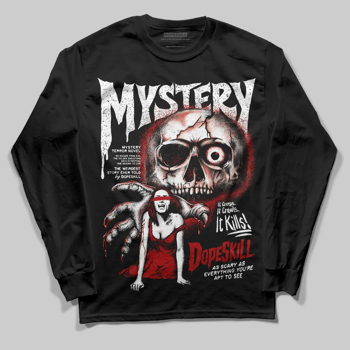 Black Toe Reimagined 1s DopeSkill Long Sleeve T-Shirt Mystery Ghostly Grasp Graphic sold by DopeSkill