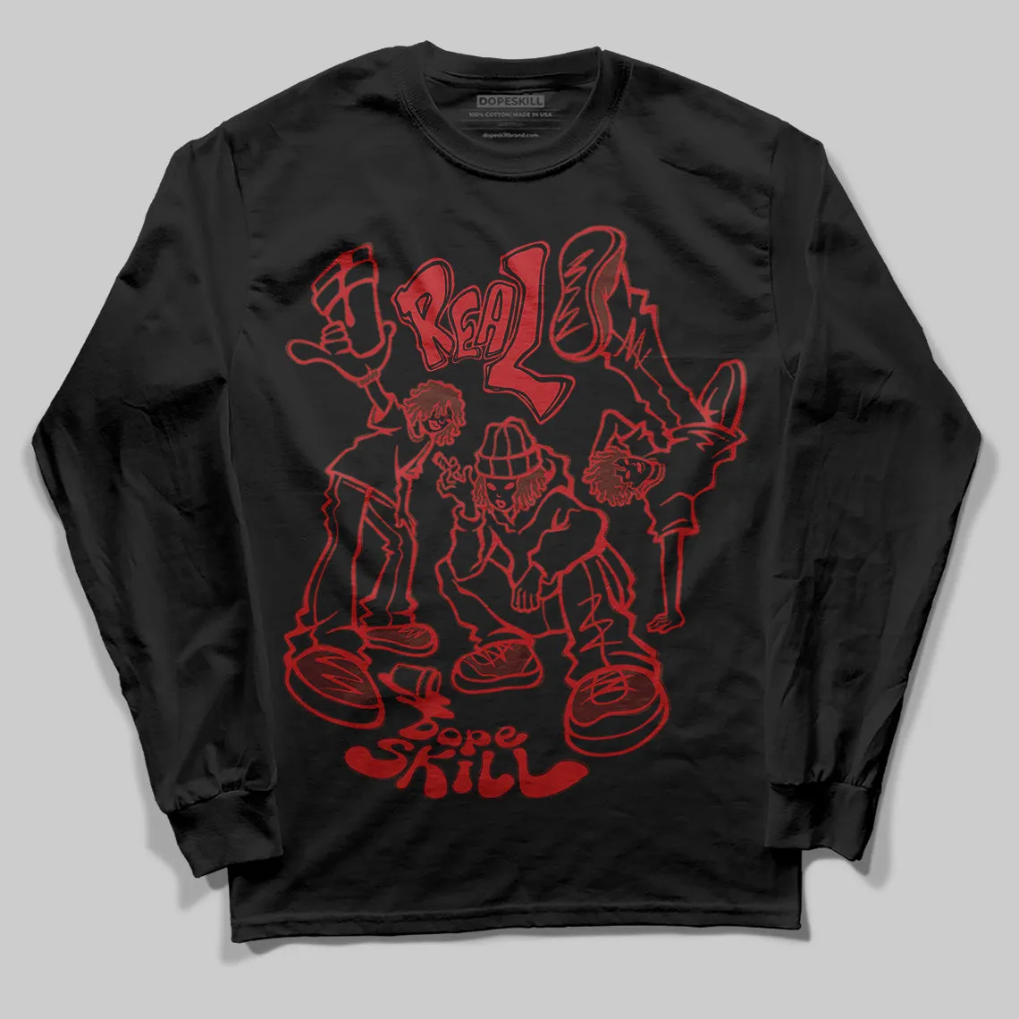 Black Toe Reimagined 1s DopeSkill Long Sleeve T-Shirt Real Y2K Players Graphic sold by DopeSkill