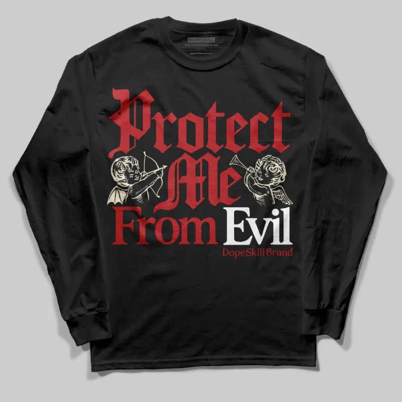 Black Toe Reimagined 1s DopeSkill Long Sleeve T-Shirt Protect Me From Evil Graphic sold by DopeSkill
