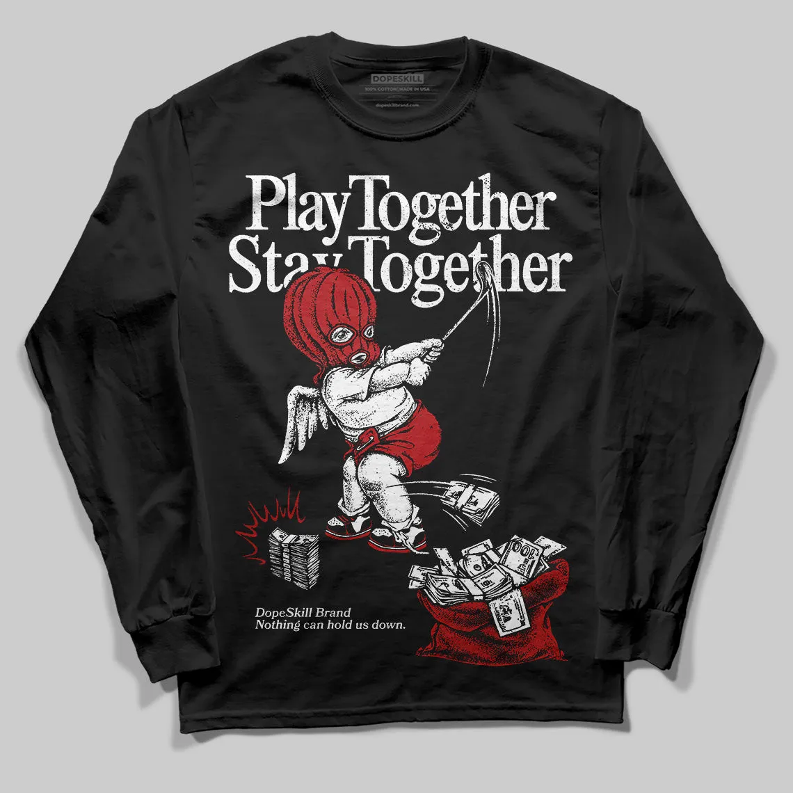 Black Toe Reimagined 1s DopeSkill Long Sleeve T-Shirt Play together, Stay together Graphic sold by DopeSkill