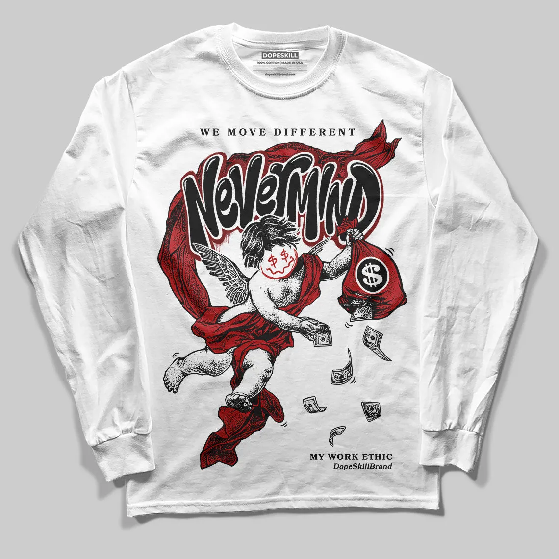 Black Toe Reimagined 1s DopeSkill Long Sleeve T-Shirt Nevermind Graphic sold by DopeSkill product image thumbnail 2