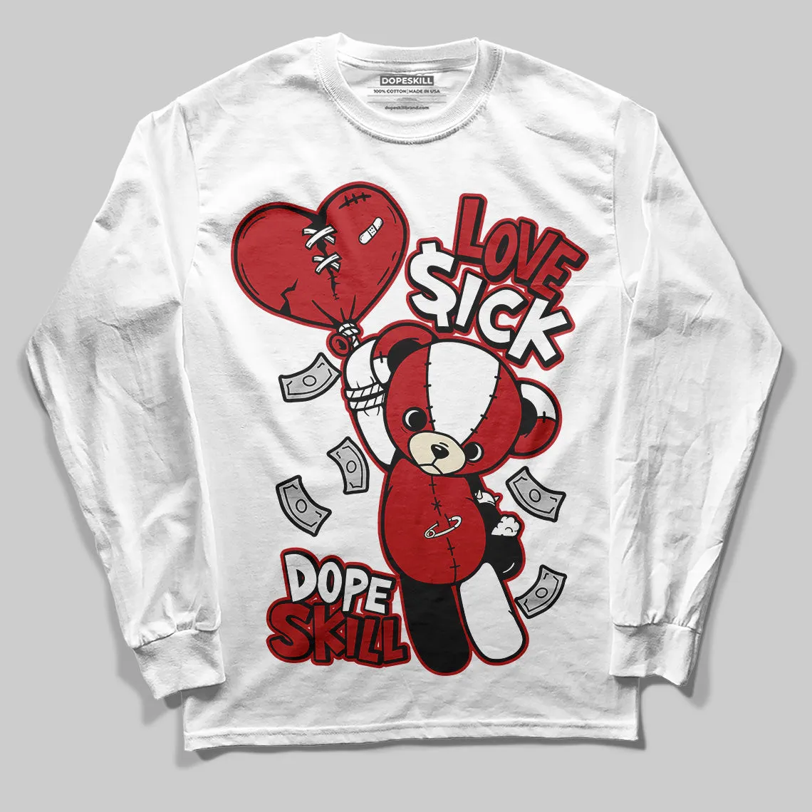Black Toe Reimagined 1s DopeSkill Long Sleeve T-Shirt Love Sick Graphic sold by DopeSkill product image thumbnail 2