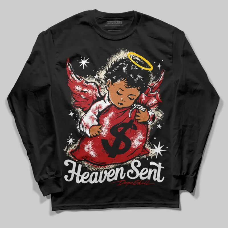 Black Toe Reimagined 1s DopeSkill Long Sleeve T-Shirt Heaven Sent Graphic sold by DopeSkill