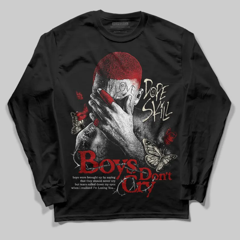 Black Toe Reimagined 1s DopeSkill Long Sleeve T-Shirt Boys Don't Cry Graphic sold by DopeSkill