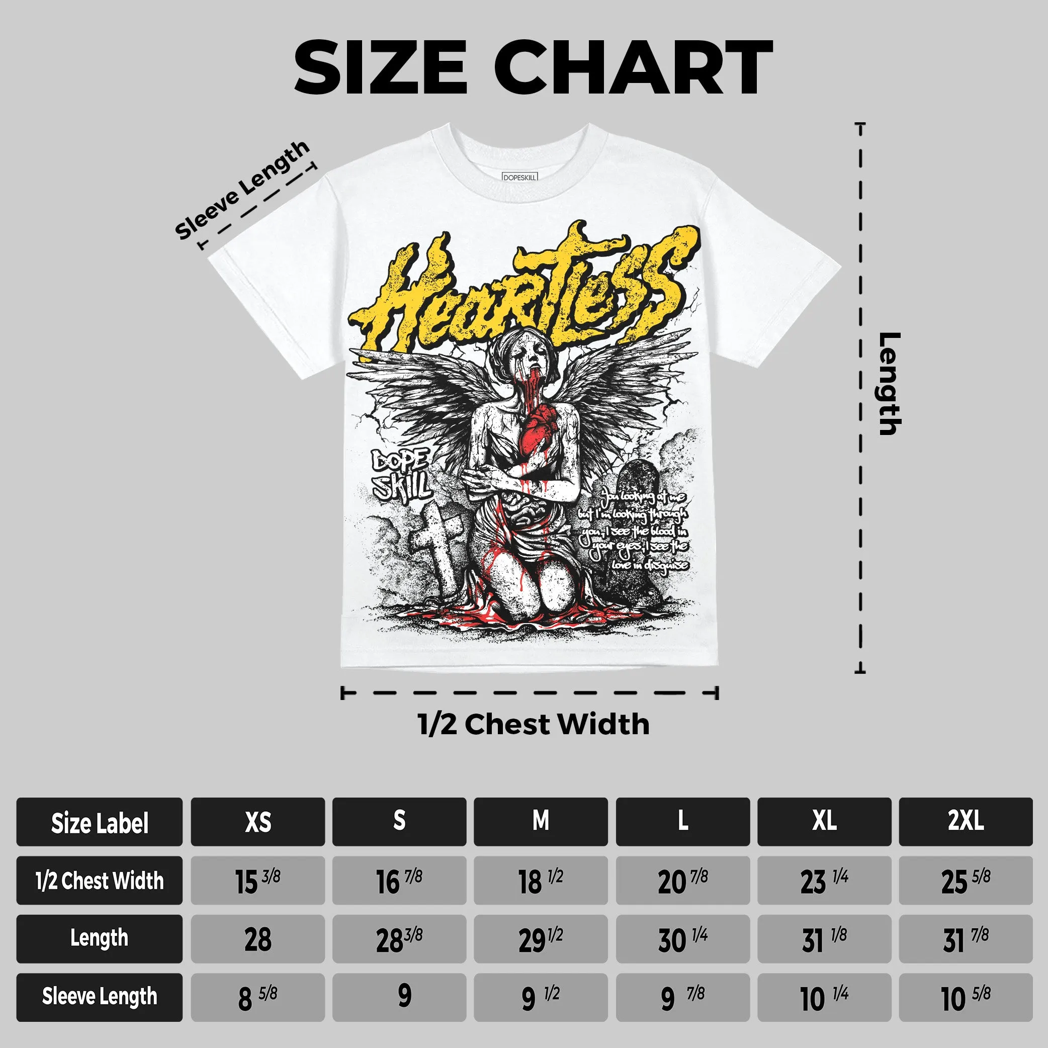 Yellow Collection DopeSkill Oversize Print T-Shirt Heartless Graphic sold by DopeSkill product image thumbnail 2