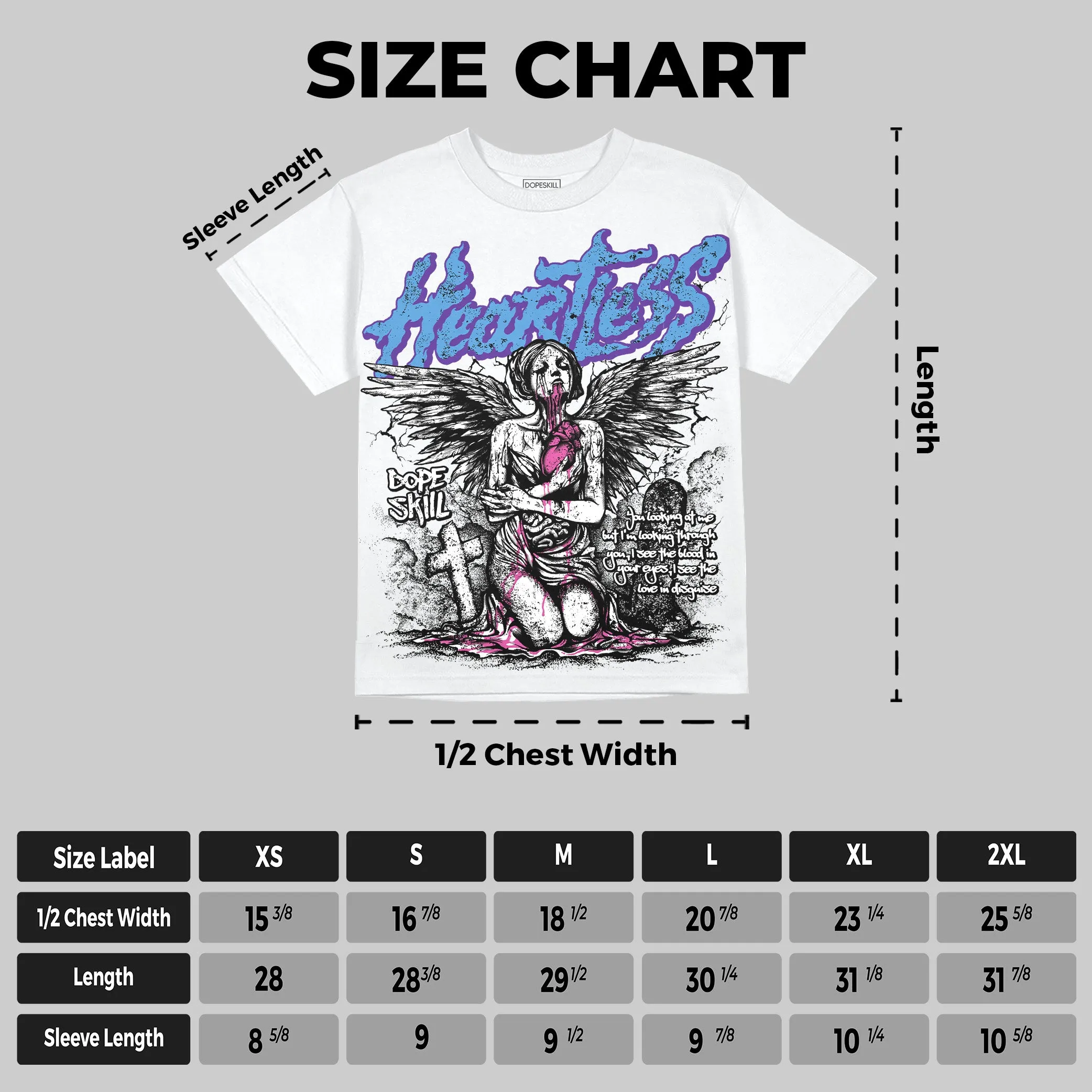 PURPLE Collection DopeSkill Oversize Print T-Shirt Heartless Graphic sold by DopeSkill product image thumbnail 2