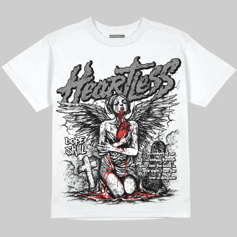 Grey Collection DopeSkill Oversize Print T-Shirt Heartless Graphic sold by DopeSkill
