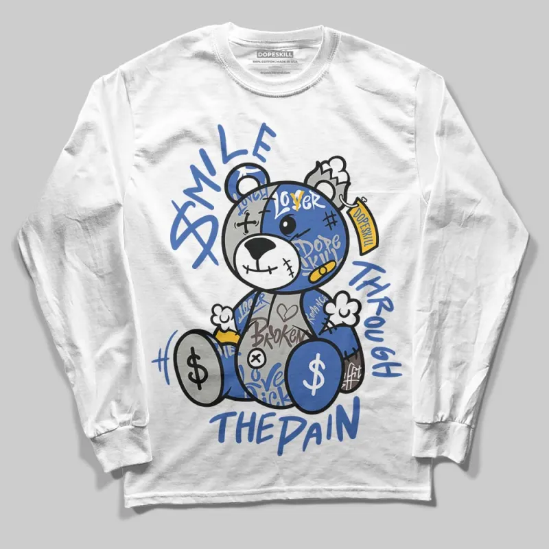Lucky Shorts 3s DopeSkill Long Sleeve T-Shirt Smile Through The Pain Graphic sold by DopeSkill