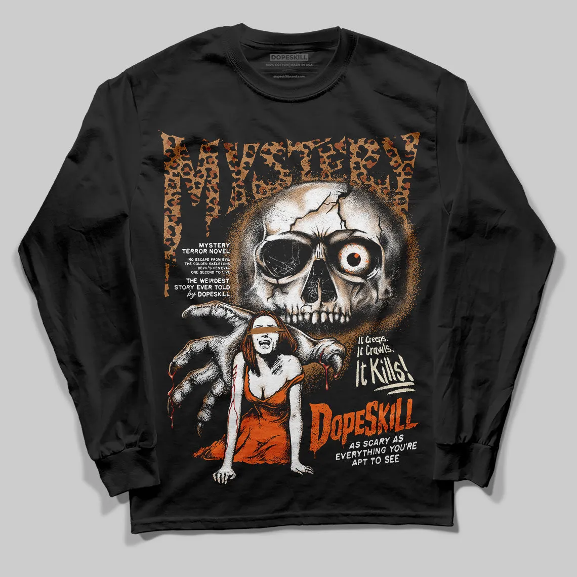 Samba Leopard Pack Preloved Red DopeSkill Long Sleeve T-Shirt Mystery Ghostly Grasp Graphic sold by DopeSkill product image thumbnail 2