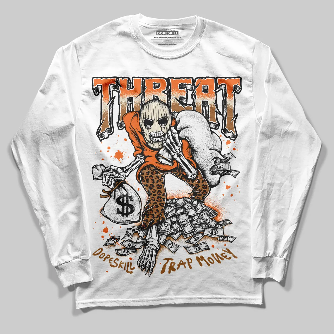 Samba Leopard Pack Preloved Red DopeSkill Long Sleeve T-Shirt Threat Graphic sold by DopeSkill