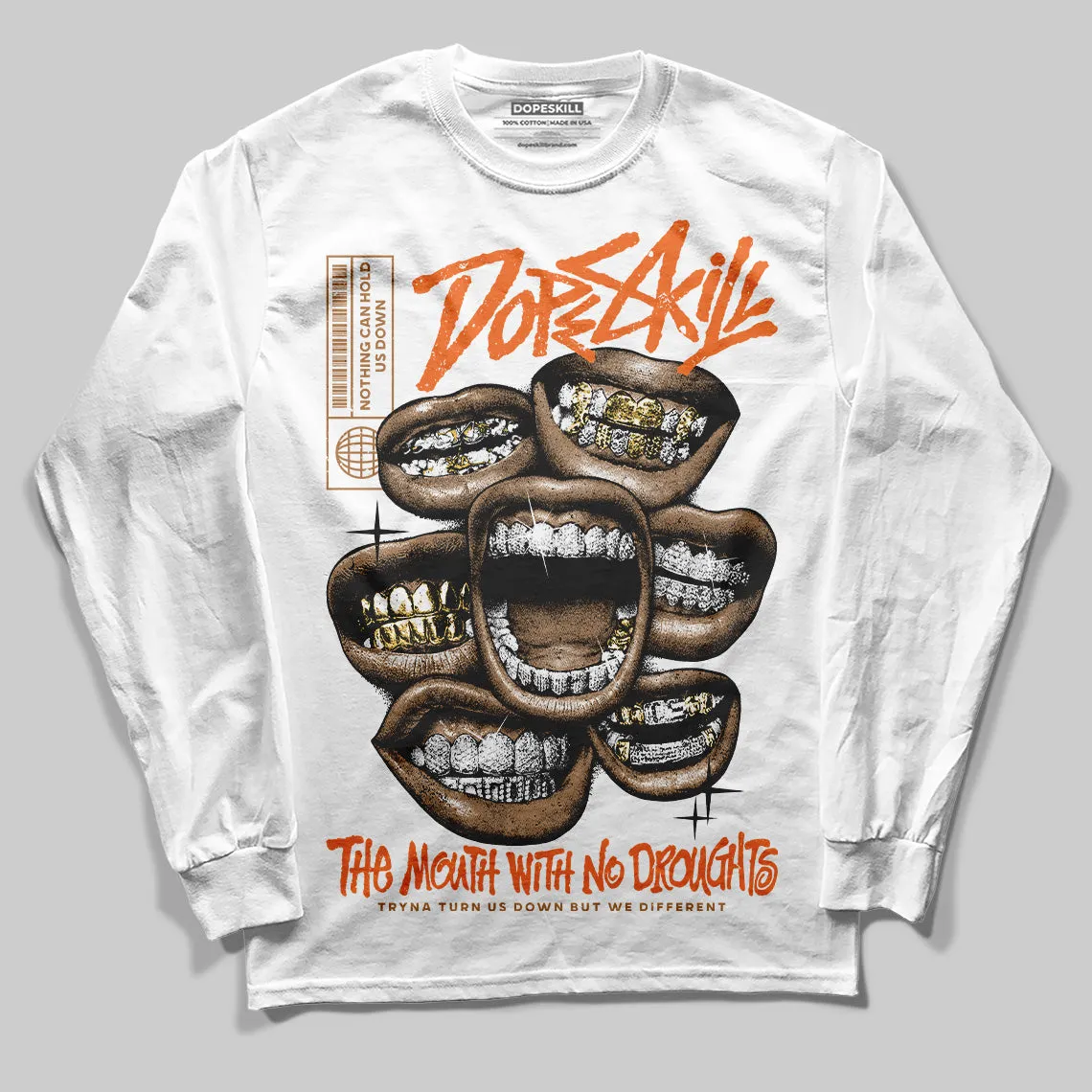 Samba Leopard Pack Preloved Red DopeSkill Long Sleeve T-Shirt The Mouth With No Droughts Graphic sold by DopeSkill