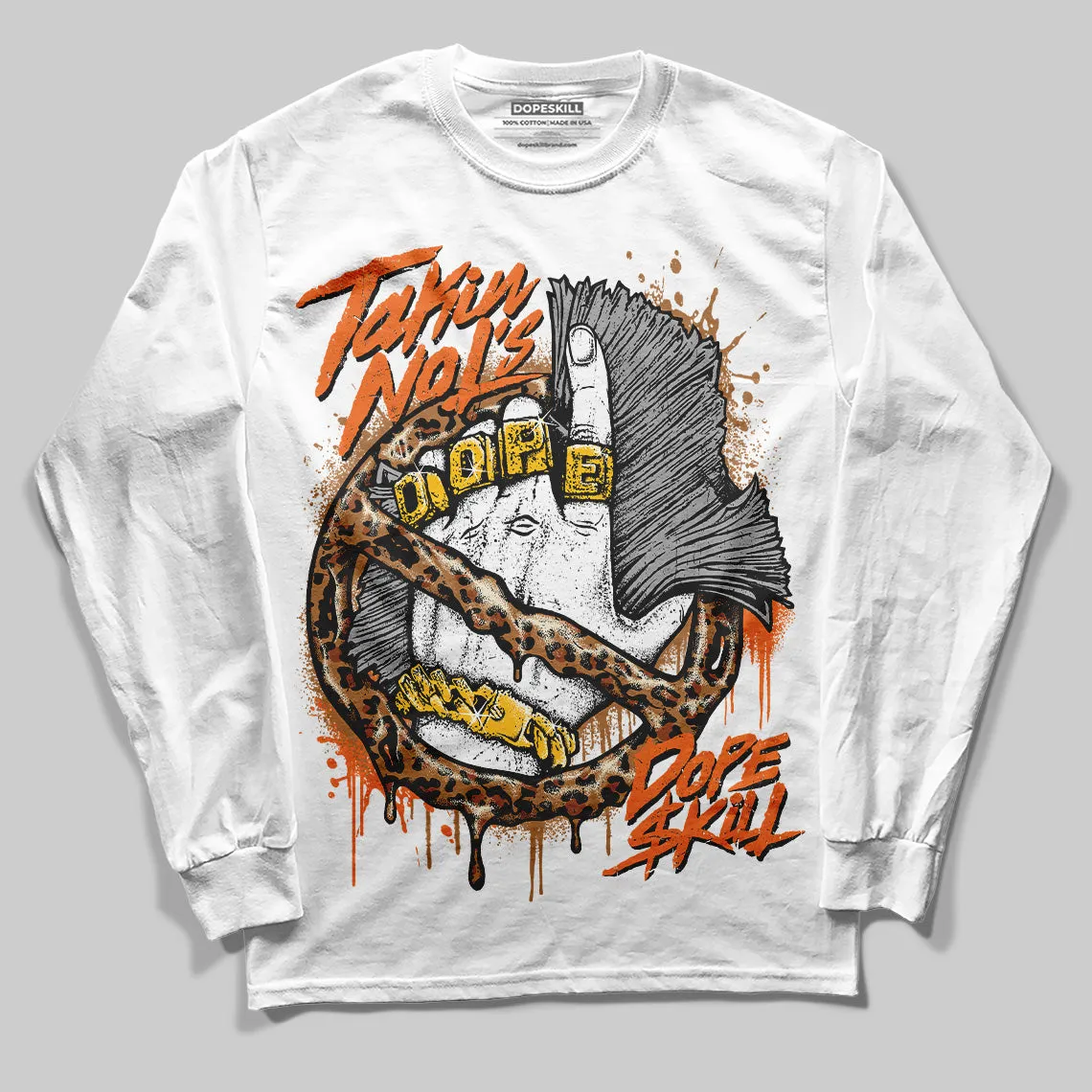 Samba Leopard Pack Preloved Red DopeSkill Long Sleeve T-Shirt Takin No L's Graphic sold by DopeSkill