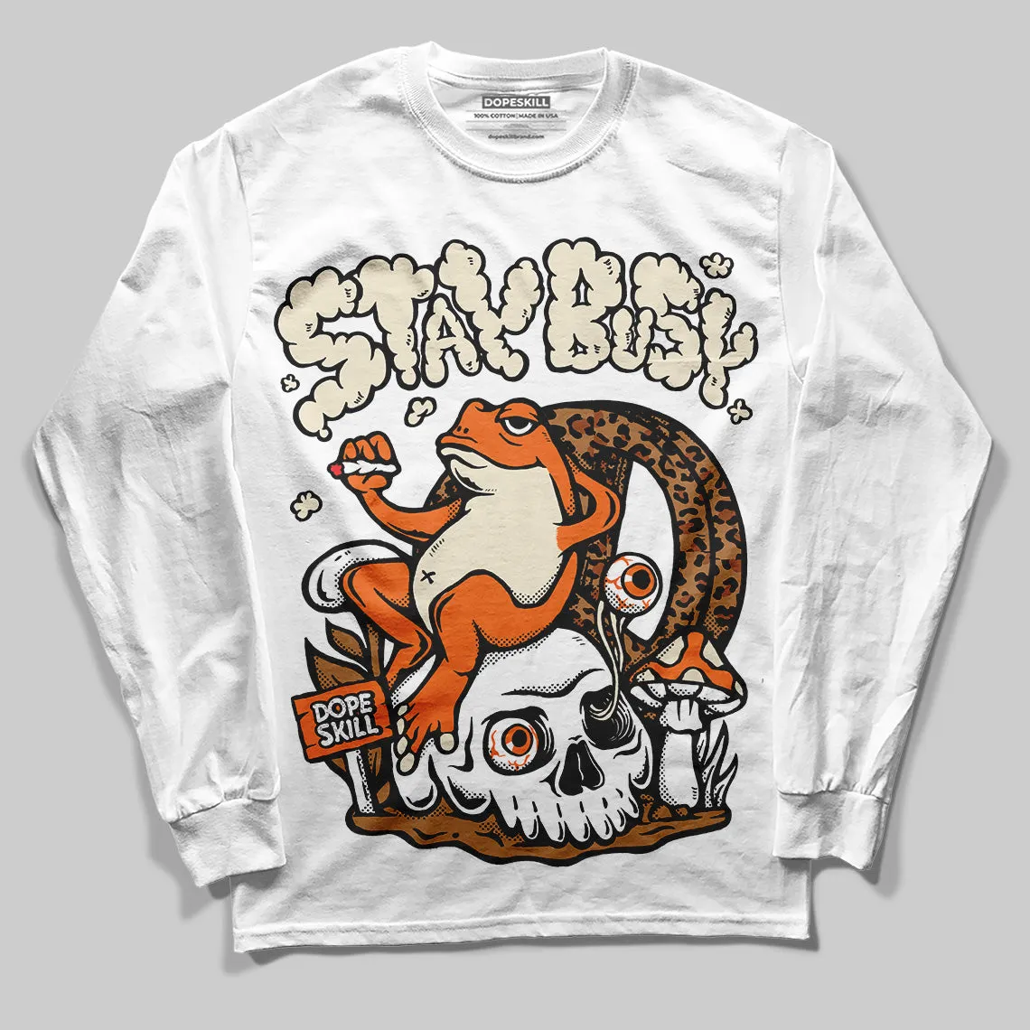 Samba Leopard Pack Preloved Red DopeSkill Long Sleeve T-Shirt Stay Busy Graphic sold by DopeSkill