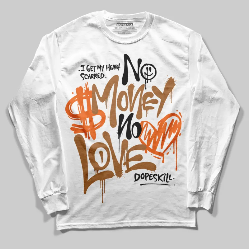Samba Leopard Pack Preloved Red DopeSkill Long Sleeve T-Shirt No Money No Love Typo Graphic sold by DopeSkill