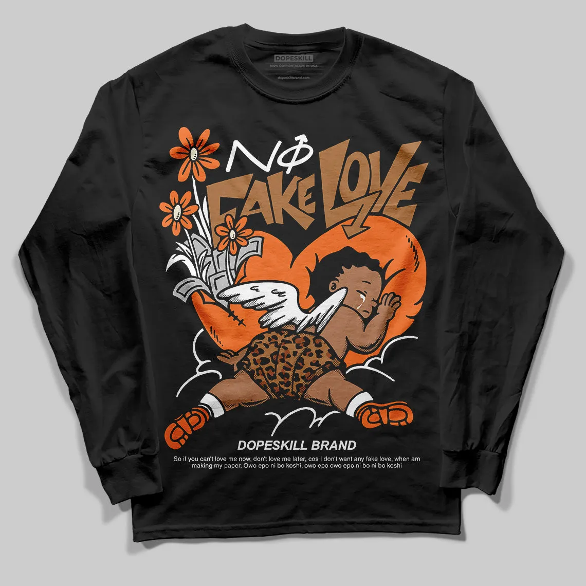 Samba Leopard Pack Preloved Red DopeSkill Long Sleeve T-Shirt No Fake Love Graphic sold by DopeSkill product image thumbnail 2