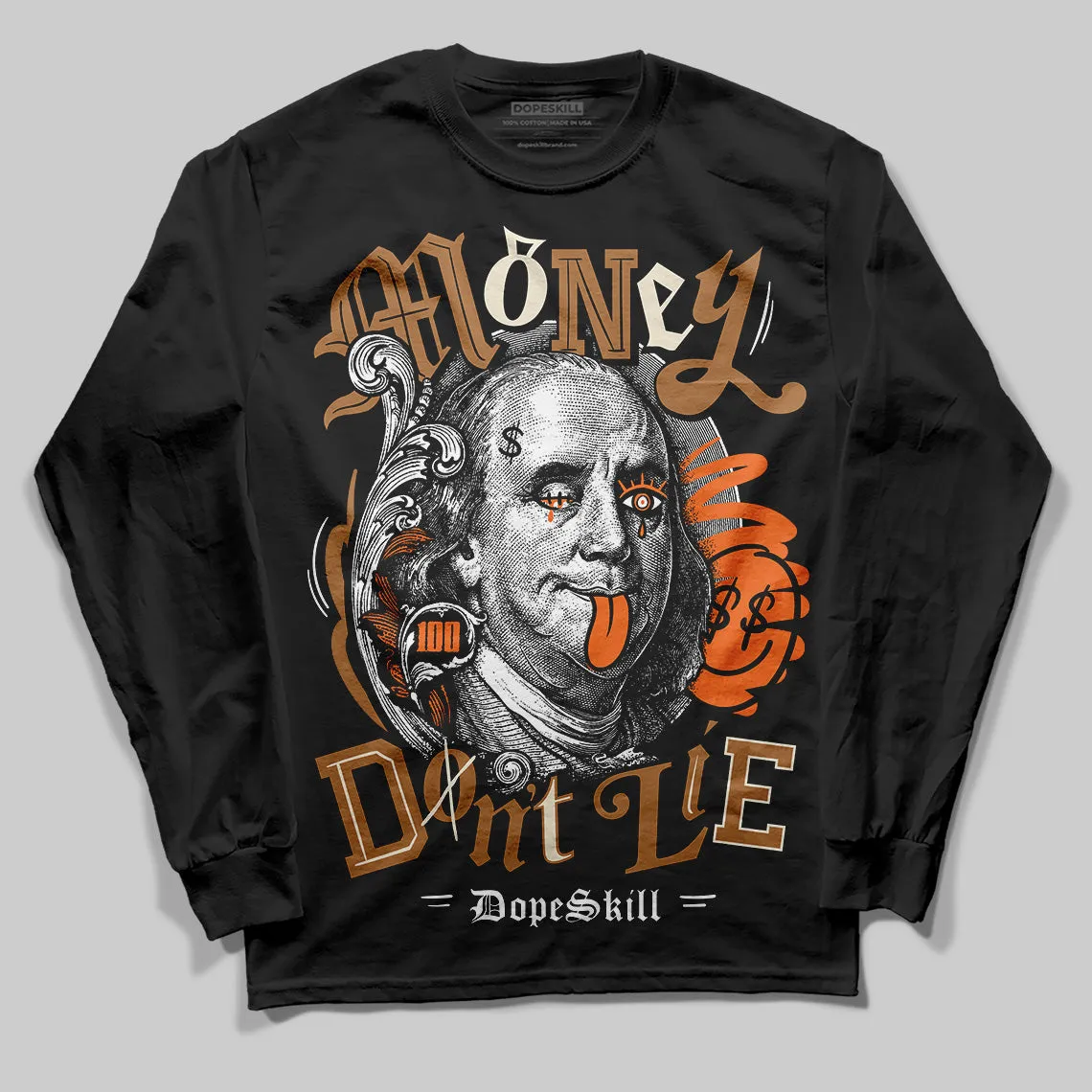 Samba Leopard Pack Preloved Red DopeSkill Long Sleeve T-Shirt Money Don't Lie Graphic sold by DopeSkill product image thumbnail 2