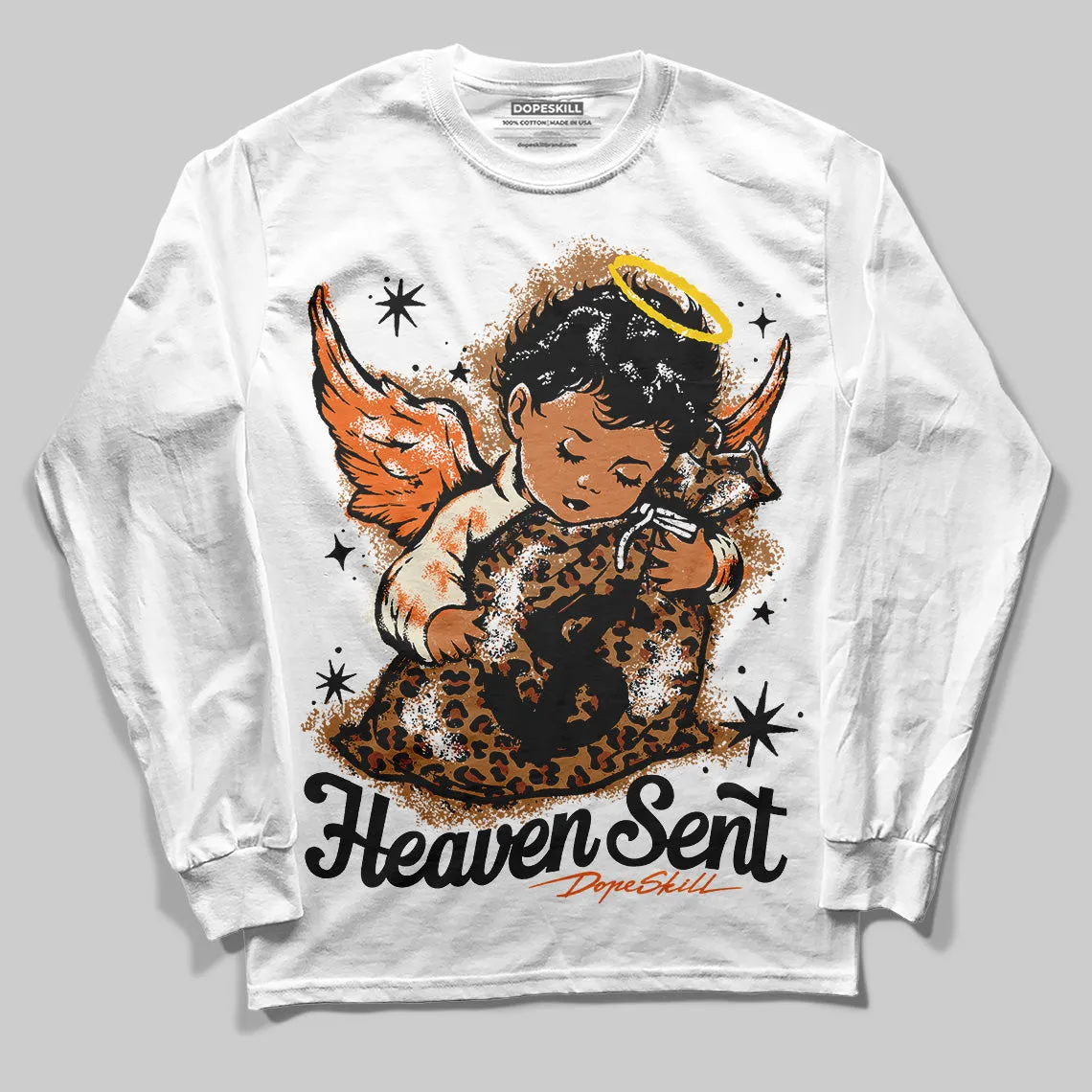Samba Leopard Pack Preloved Red DopeSkill Long Sleeve T-Shirt Heaven Sent Graphic sold by DopeSkill
