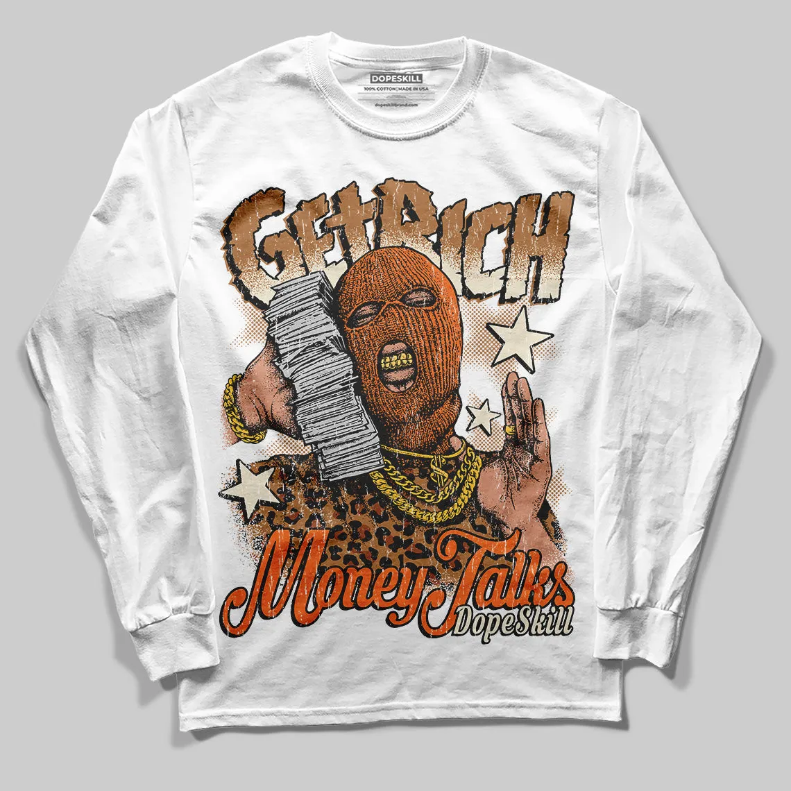 Samba Leopard Pack Preloved Red DopeSkill Long Sleeve T-Shirt Get Rich Graphic sold by DopeSkill