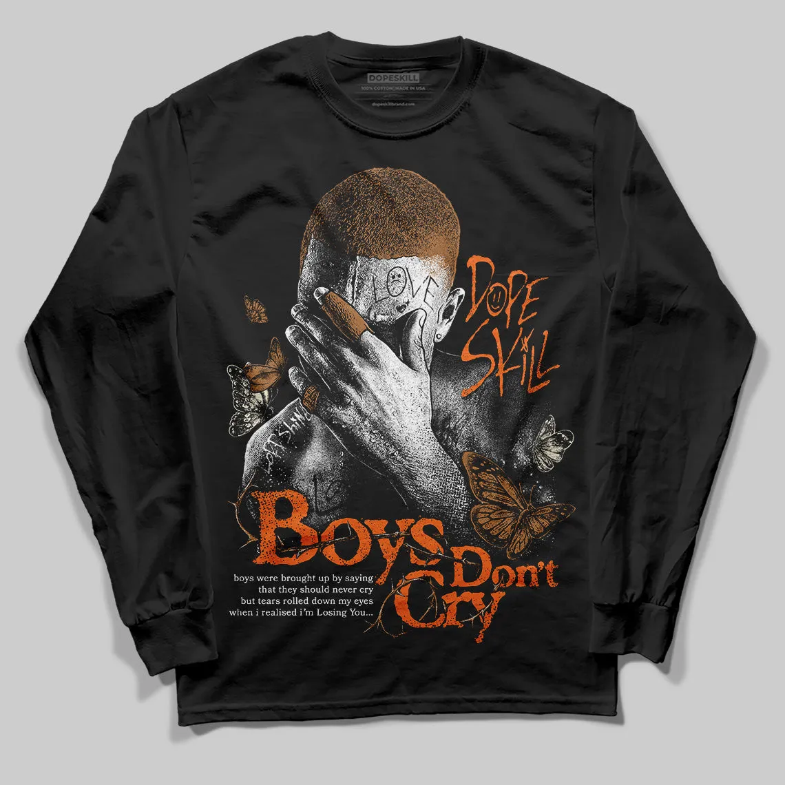 Samba Leopard Pack Preloved Red DopeSkill Long Sleeve T-Shirt Boys Don't Cry Graphic sold by DopeSkill product image thumbnail 2