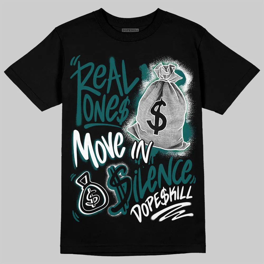 Gel 1130 White Dark Neptune DopeSkill T-Shirt Real Ones Move In Silence Graphic sold by DopeSkill product image thumbnail 2