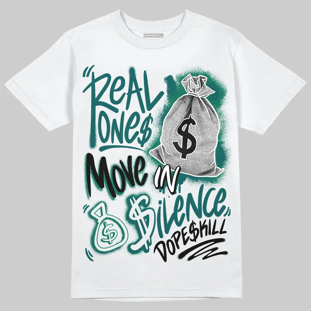 Gel 1130 White Dark Neptune DopeSkill T-Shirt Real Ones Move In Silence Graphic sold by DopeSkill