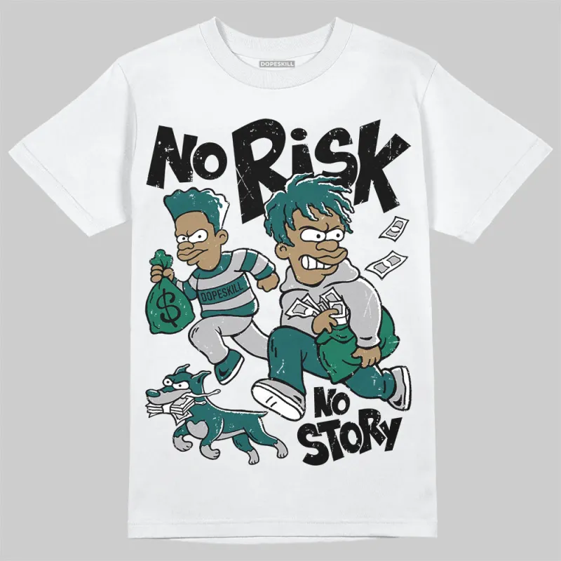 Gel 1130 White Dark Neptune DopeSkill T-Shirt No Risk No Story Graphic sold by DopeSkill