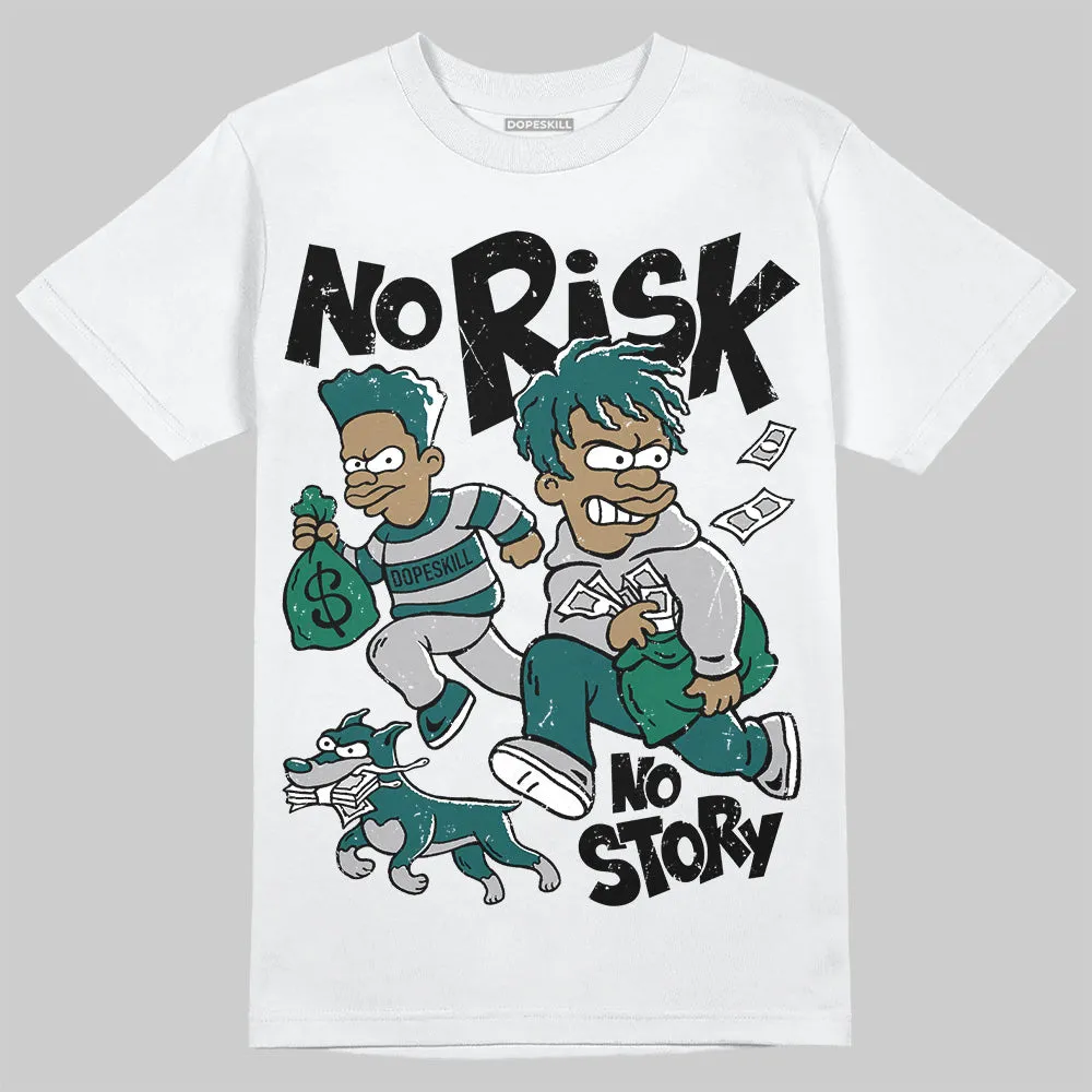 Gel 1130 White Dark Neptune DopeSkill T-Shirt No Risk No Story Graphic sold by DopeSkill