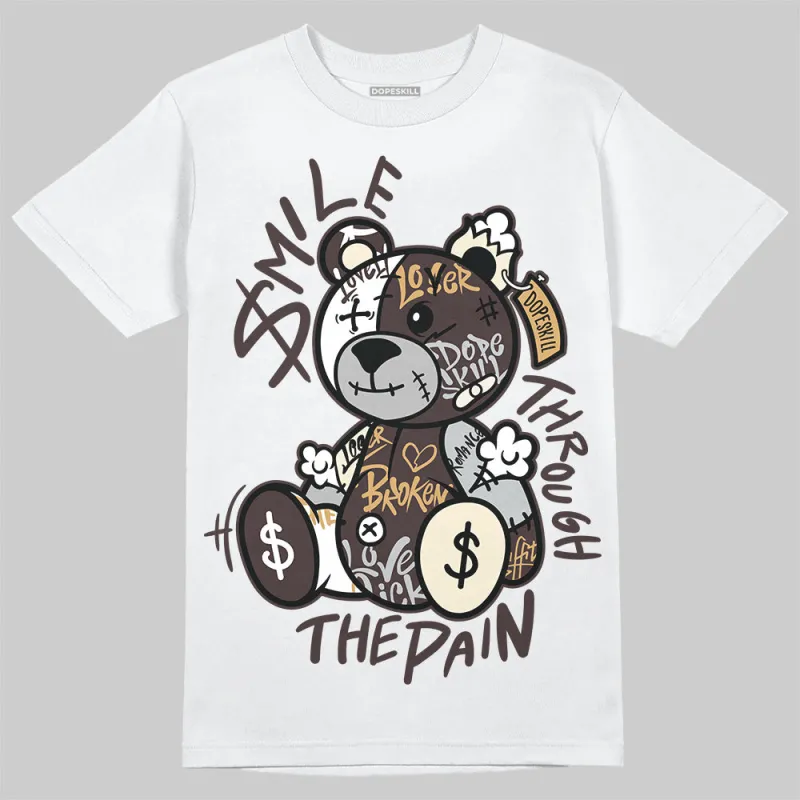 Runner 2.0 Sneakers Brown Fabric DopeSkill T-Shirt Smile Through The Pain Graphic sold by DopeSkill