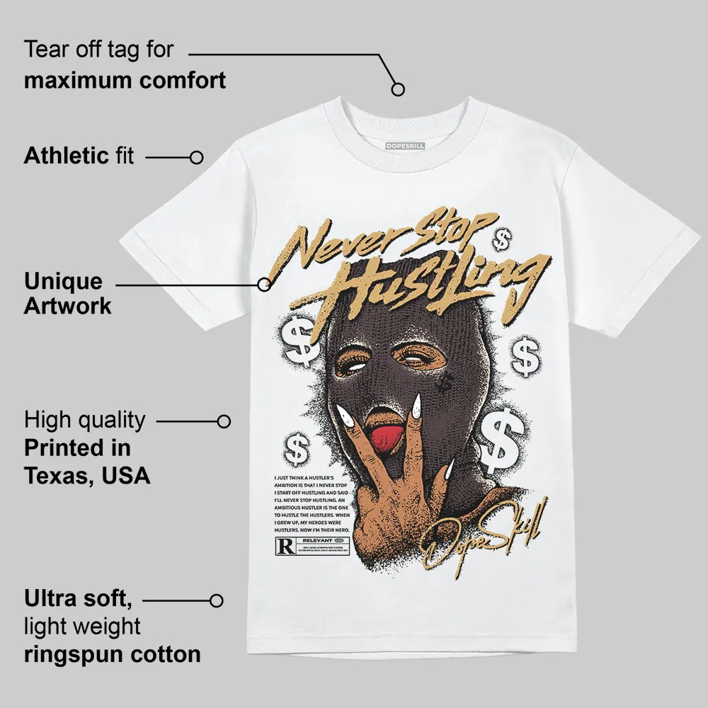 Runner 2.0 Sneakers Brown Fabric DopeSkill T-Shirt Never Stop Hustling Graphic sold by DopeSkill product image thumbnail 3