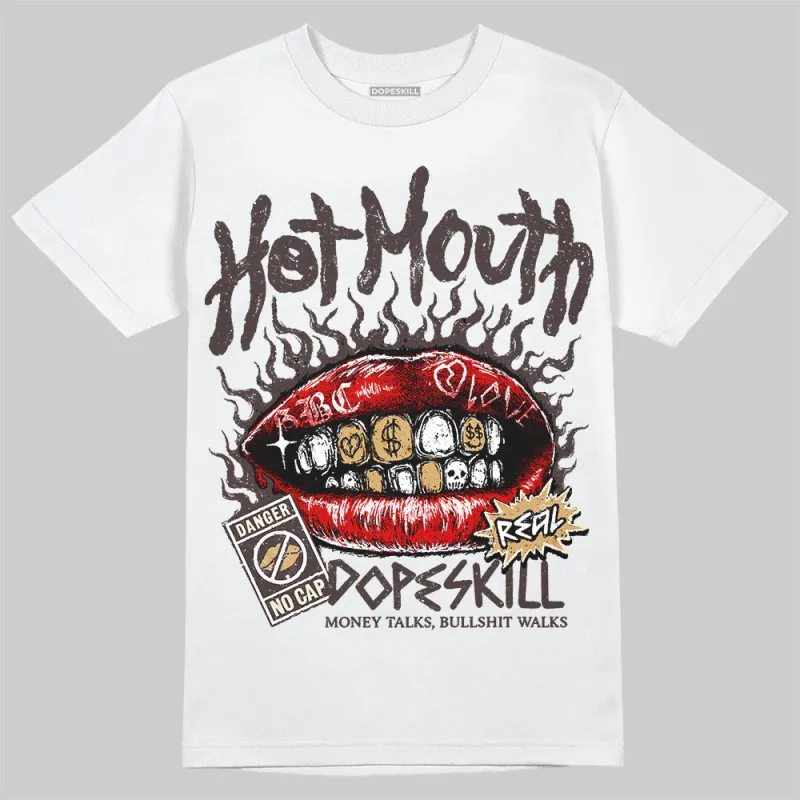 Runner 2.0 Sneakers Brown Fabric DopeSkill T-Shirt Hot Mouth Graphic sold by DopeSkill