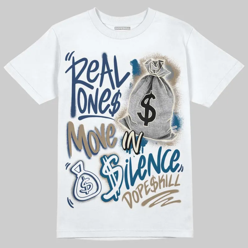 Gel Kayano 14 Cream Pure Silver DopeSkill T-Shirt Real Ones Move In Silence Graphic sold by DopeSkill