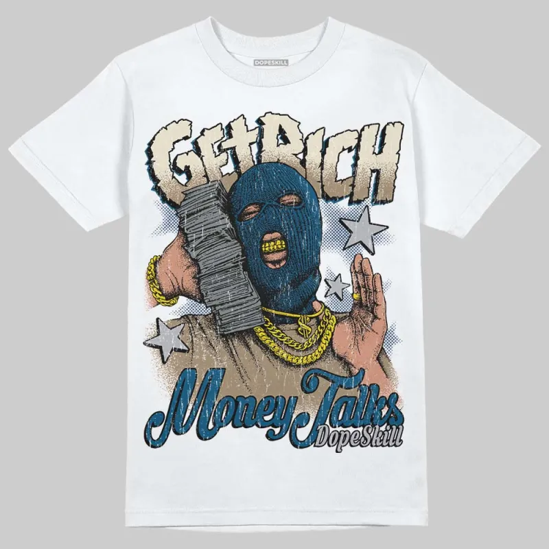 Gel Kayano 14 Cream Pure Silver DopeSkill T-Shirt Get Rich Graphic sold by DopeSkill