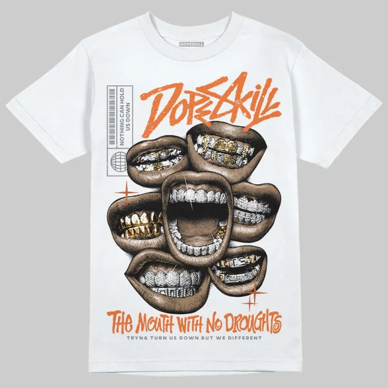 Kayano 14 Silver Piquant Orange DopeSkill T-Shirt The Mouth With No Droughts Graphic sold by DopeSkill