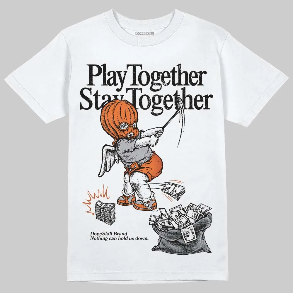 Kayano 14 Silver Piquant Orange DopeSkill T-Shirt Play together, Stay together Graphic sold by DopeSkill