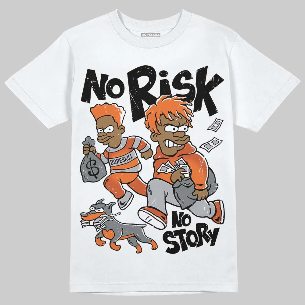Kayano 14 Silver Piquant Orange DopeSkill T-Shirt No Risk No Story Graphic sold by DopeSkill