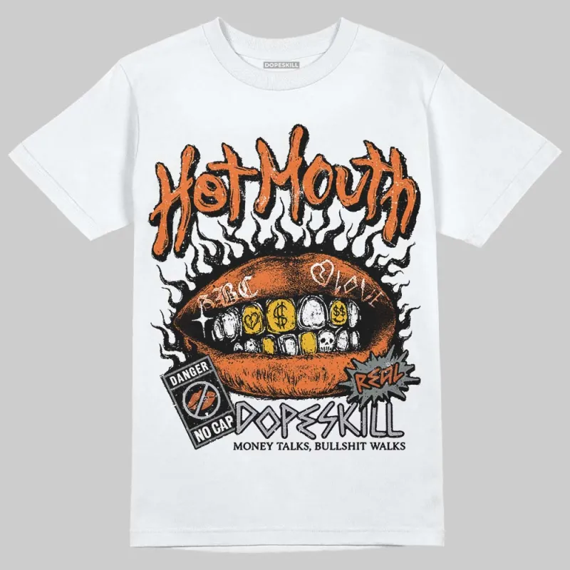 Kayano 14 Silver Piquant Orange DopeSkill T-Shirt Hot Mouth Graphic sold by DopeSkill